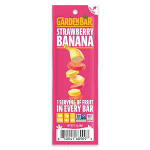 Earth Ranch Garden Bar Strawberry Banana Bar Dehydrated Fruit Snack